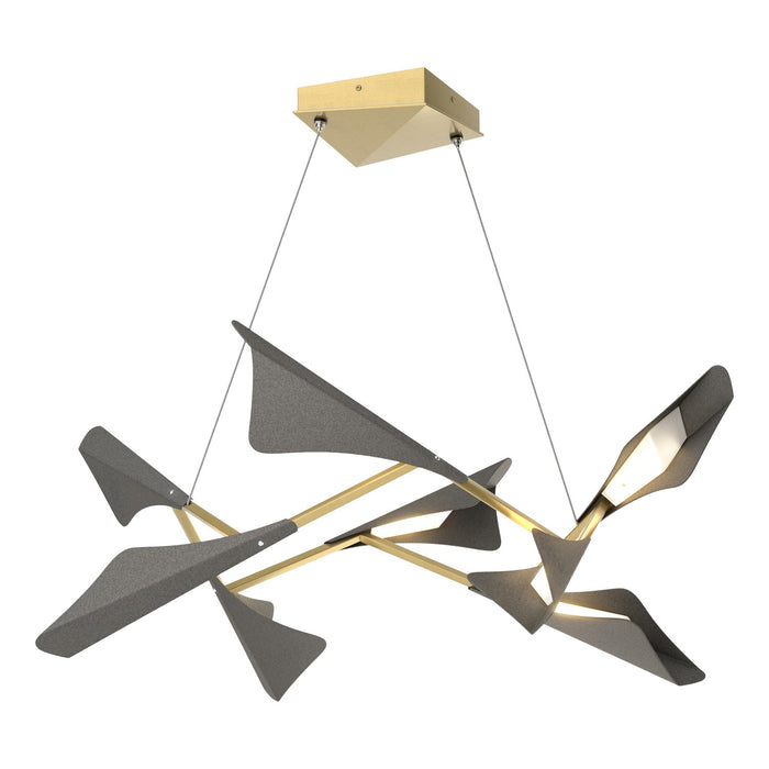Hubbardton Forge - 135007-LED-STND-86-20 - LED Pendant - Plume - Modern Brass