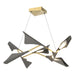Hubbardton Forge - 135007-LED-STND-86-20 - LED Pendant - Plume - Modern Brass
