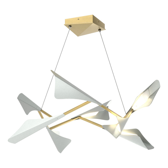Hubbardton Forge - 135007-LED-STND-86-82 - LED Pendant - Plume - Modern Brass