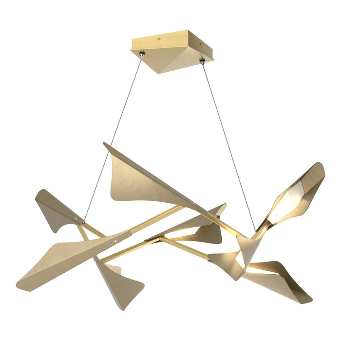 Hubbardton Forge - 135007-LED-STND-86-84 - LED Pendant - Plume - Modern Brass