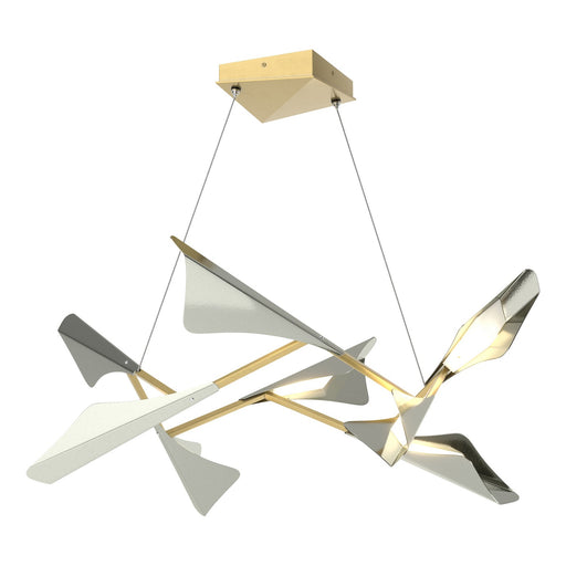 Plume LED Pendant Modern Brass