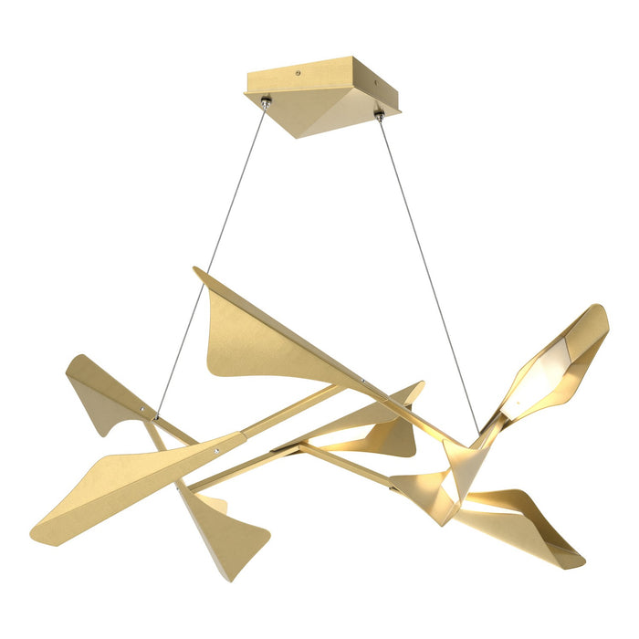 Hubbardton Forge - 135007-LED-STND-86-86 - LED Pendant - Plume - Modern Brass