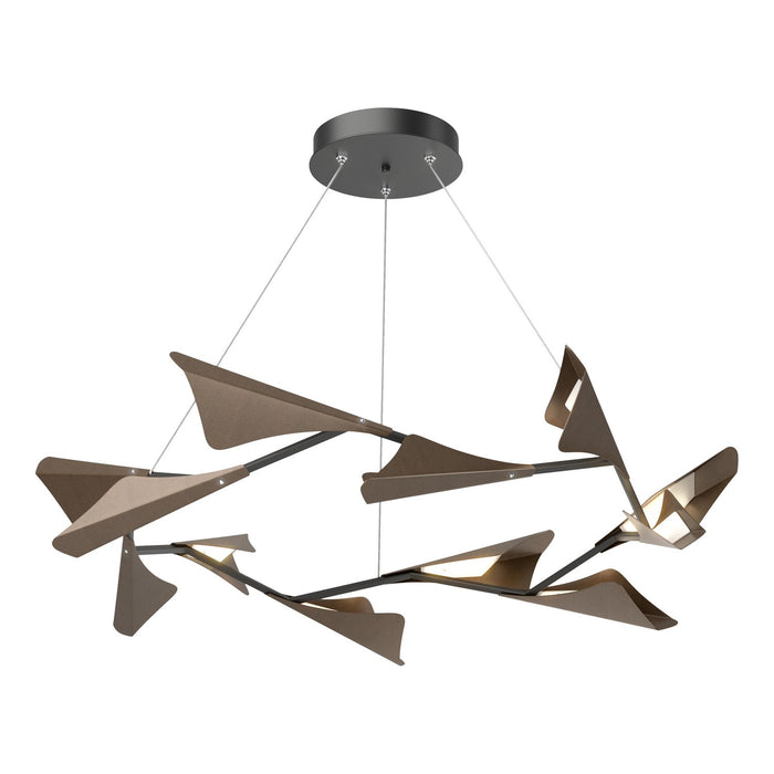 Hubbardton Forge - 135008-LED-STND-10-05 - LED Pendant - Plume - Black