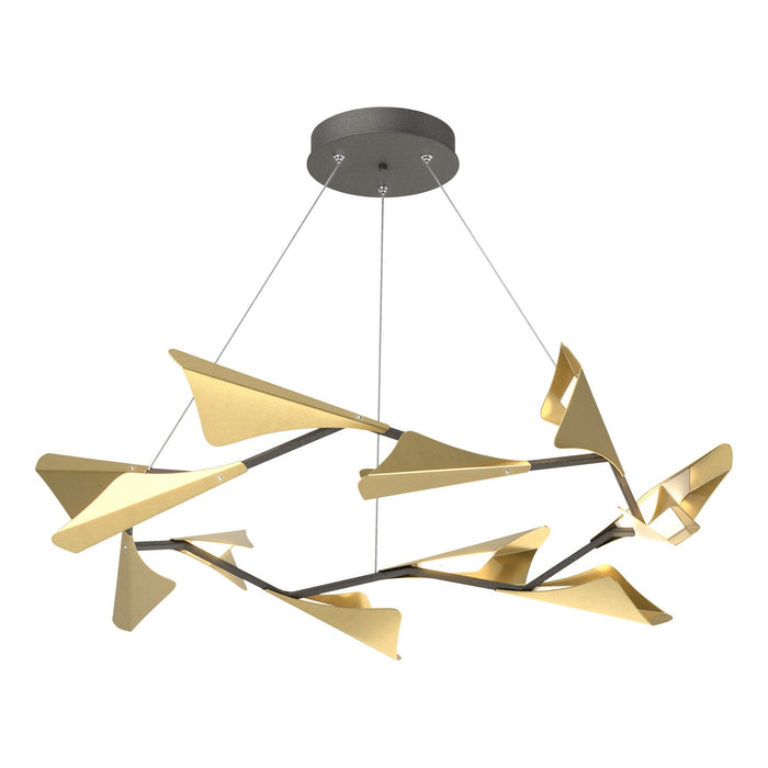 Hubbardton Forge - 135008-LED-STND-20-86 - LED Pendant - Plume - Natural Iron