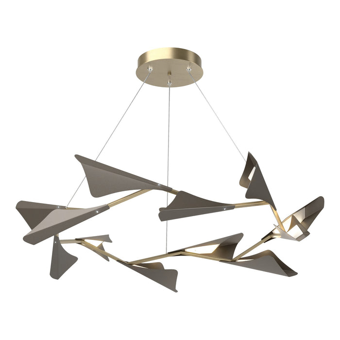 Hubbardton Forge - 135008-LED-STND-84-07 - LED Pendant - Plume - Soft Gold