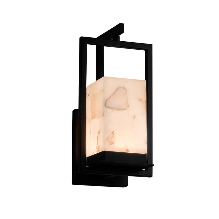 Justice Designs - ALR-7511W-MBLK - LED Outdoor Wall Sconce - Alabaster Rocks - Matte Black