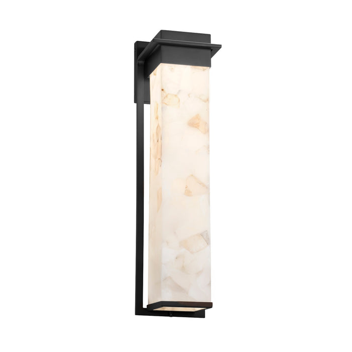 Justice Designs - ALR-7545W-MBLK - LED Outdoor Wall Sconce - Alabaster Rocks - Matte Black