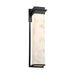 Justice Designs - ALR-7545W-MBLK - LED Outdoor Wall Sconce - Alabaster Rocks - Matte Black