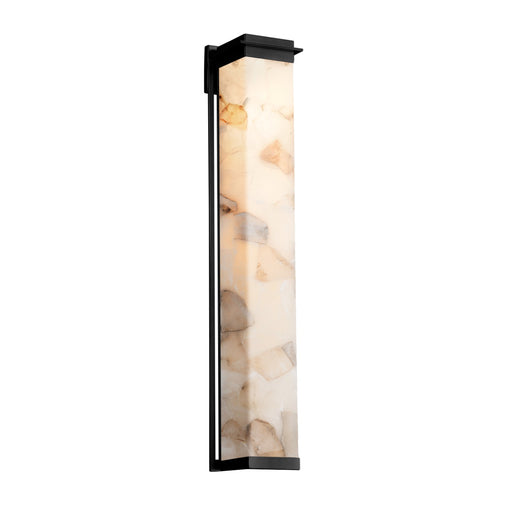 Justice Designs - ALR-7547W-MBLK - LED Outdoor Wall Sconce - Alabaster Rocks - Matte Black