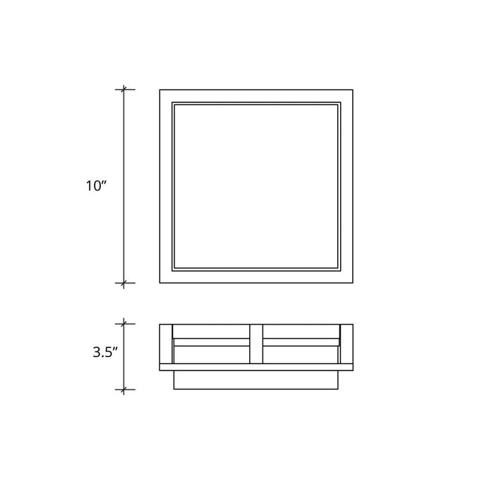 Justice Designs - ALR-7560W-MBLK - LED Outdoor Flush Mount - Alabaster Rocks - Matte Black