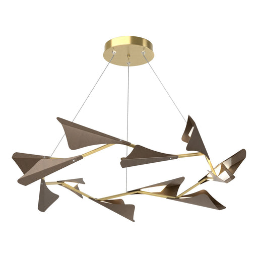 Plume LED Pendant Modern Brass