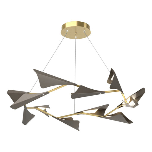Hubbardton Forge - 135008-LED-STND-86-07 - LED Pendant - Plume - Modern Brass