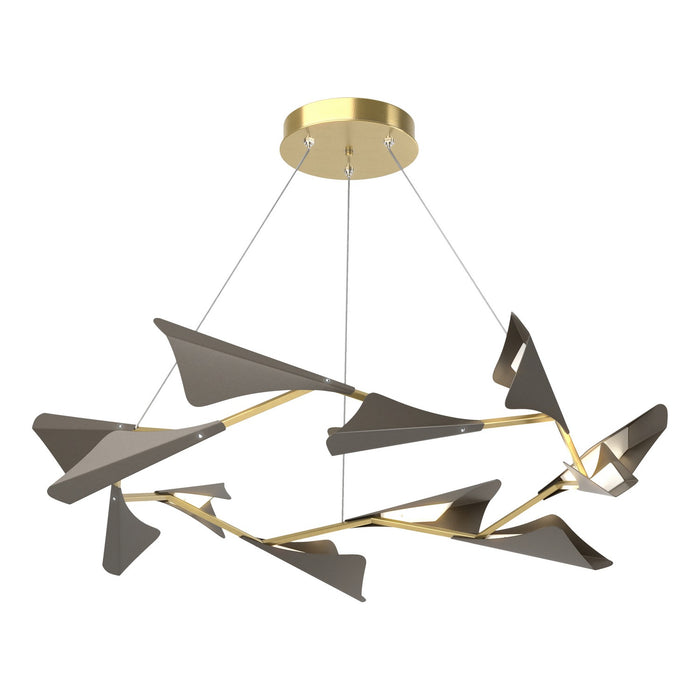 Hubbardton Forge - 135008-LED-STND-86-07 - LED Pendant - Plume - Modern Brass