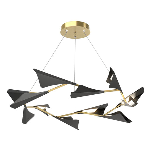 Plume LED Pendant Modern Brass