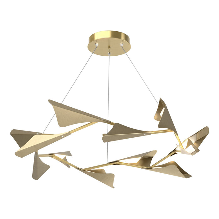 Hubbardton Forge - 135008-LED-STND-86-84 - LED Pendant - Plume - Modern Brass