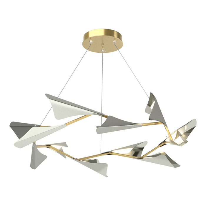 Hubbardton Forge - 135008-LED-STND-86-85 - LED Pendant - Plume - Modern Brass