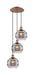 Innovations - 113B-3P-AC-G556-8SM - Three Light Pendant - Ballston - Antique Copper