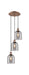 Innovations - 113B-3P-AC-G558-6SM - Three Light Pendant - Ballston - Antique Copper