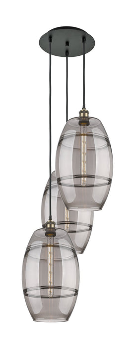 Innovations - 113B-3P-BAB-G557-10SM - Three Light Pendant - Ballston - Black Antique Brass