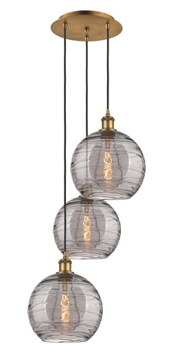 Ballston Three Light Pendant Brushed Brass