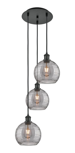 Ballston Three Light Pendant Matte Black