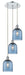 Innovations - 113B-3P-PC-G558-6BL - Three Light Pendant - Ballston - Polished Chrome