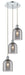 Innovations - 113B-3P-PC-G558-6SM - Three Light Pendant - Ballston - Polished Chrome