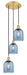 Innovations - 113B-3P-SG-G558-6BL - Three Light Pendant - Ballston - Satin Gold