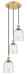 Innovations - 113B-3P-SG-G558-6SDY - Three Light Pendant - Ballston - Satin Gold