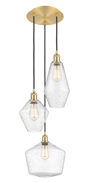 Innovations - 113B-3P-SG-G654-MU - Three Light Pendant - Ballston - Satin Gold