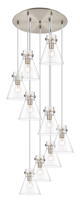 Innovations - 119-410-1PS-SN-G411-8CL - Four Light Pendant - Downtown Urban - Brushed Satin Nickel