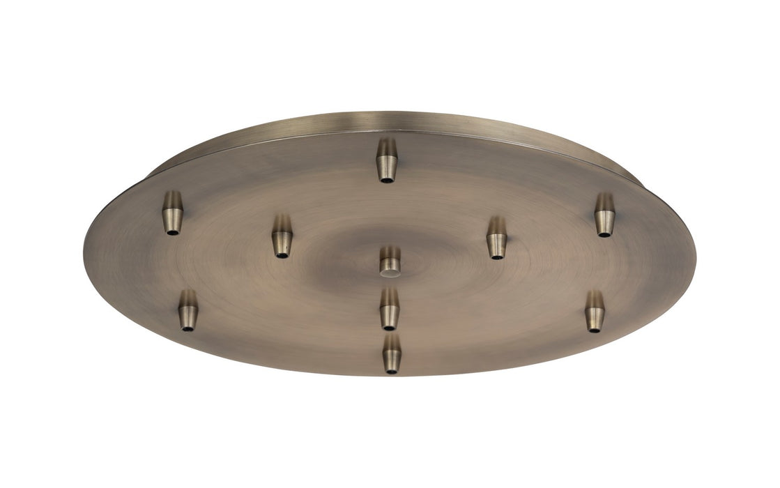 Innovations - 119-AB - Multi Port Canopy - Custom Cord - Antique Brass