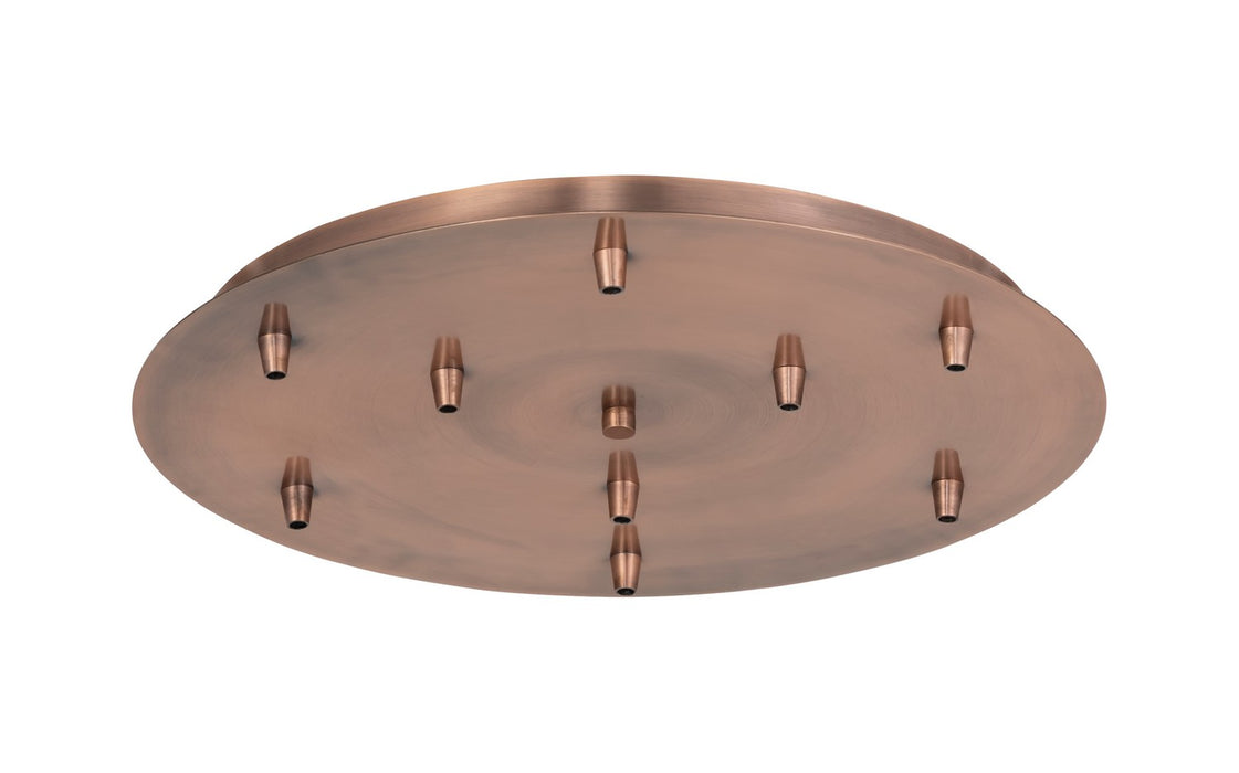 Innovations - 119-AC - Multi Port Canopy - Custom Cord - Antique Copper