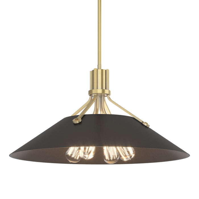 Hubbardton Forge - 136340-SKT-MULT-86-14 - Four Light Pendant - Henry - Modern Brass