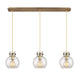 Innovations - 123-410-1PS-BB-G410-8SDY - Six Light Linear Pendant - Newton - Brushed Brass