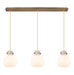 Innovations - 123-410-1PS-BB-G410-8WH - Two Light Linear Pendant - Newton - Brushed Brass