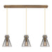 Innovations - 123-410-1PS-BB-G411-8SM - Two Light Linear Pendant - Downtown Urban - Brushed Brass