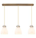 Innovations - 123-410-1PS-BB-G412-8WH - Seven Light Linear Pendant - Downtown Urban - Brushed Brass