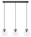 Innovations - 123-410-1PS-BK-G410-8CL - LED Linear Pendant - Downtown Urban - Matte Black