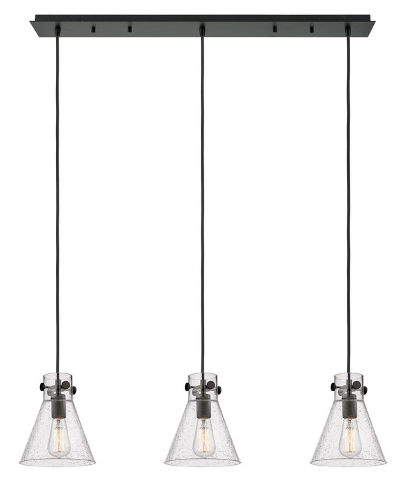 Innovations - 123-410-1PS-BK-G411-8SDY - Six Light Linear Pendant - Downtown Urban - Matte Black