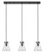 Innovations - 123-410-1PS-BK-G411-8SDY - Six Light Linear Pendant - Downtown Urban - Matte Black