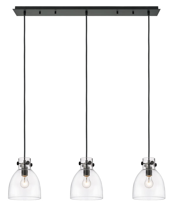 Innovations - 123-410-1PS-BK-G412-8CL - Five Light Linear Pendant - Downtown Urban - Matte Black