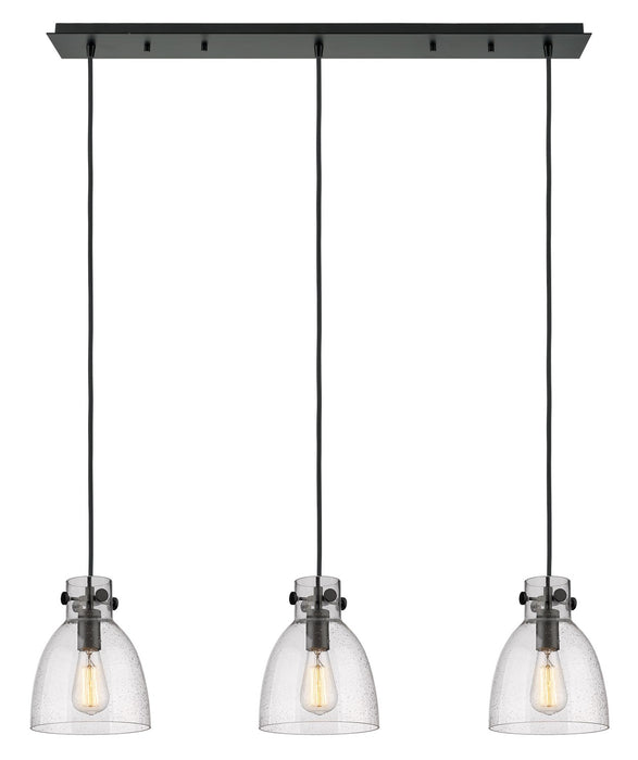 Innovations - 123-410-1PS-BK-G412-8SDY - Eight Light Linear Pendant - Downtown Urban - Matte Black