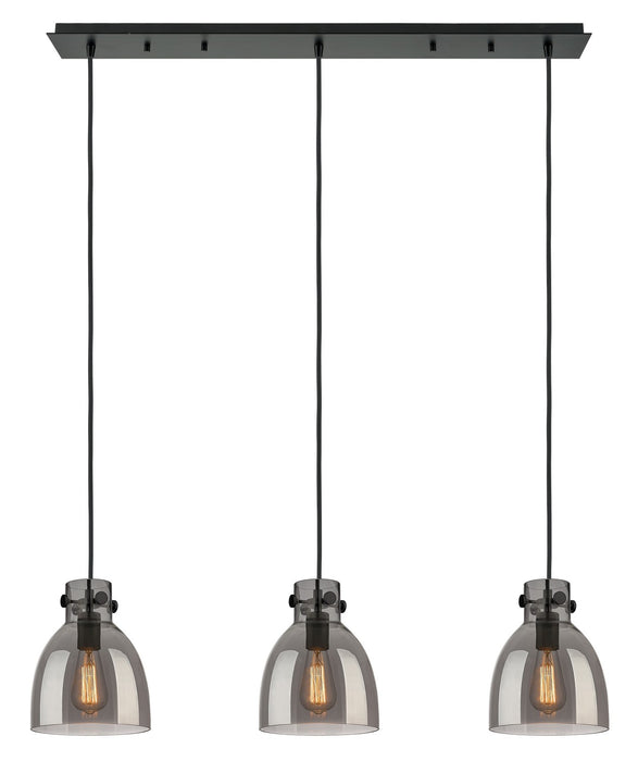 Innovations - 123-410-1PS-BK-G412-8SM - One Light Linear Pendant - Downtown Urban - Matte Black