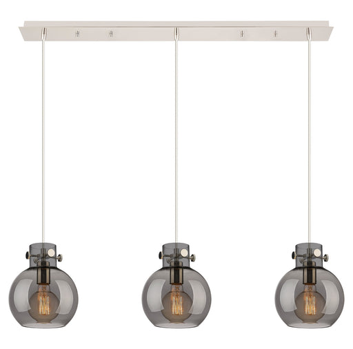 Innovations - 123-410-1PS-PN-G410-8SM - Four Light Linear Pendant - Newton - Polished Nickel