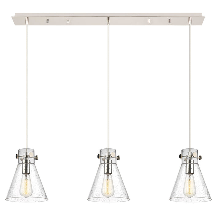 Innovations - 123-410-1PS-PN-G411-8SDY - Three Light Linear Pendant - Downtown Urban - Polished Nickel