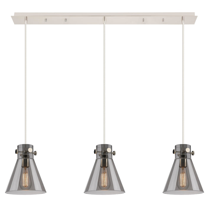 Innovations - 123-410-1PS-PN-G411-8SM - Six Light Linear Pendant - Downtown Urban - Polished Nickel