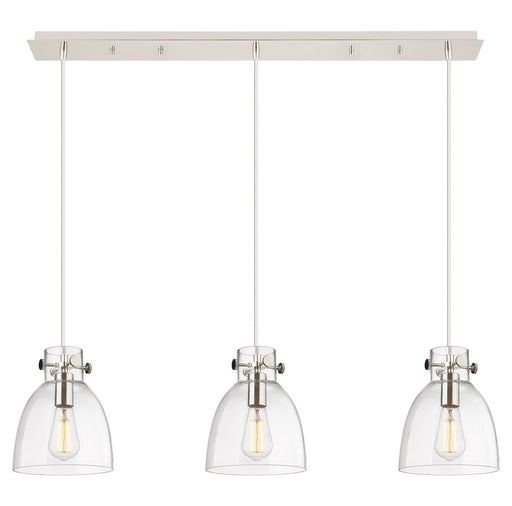 Innovations - 123-410-1PS-PN-G412-8CL - Two Light Linear Pendant - Downtown Urban - Polished Nickel