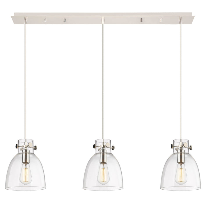 Innovations - 123-410-1PS-PN-G412-8CL - Two Light Linear Pendant - Downtown Urban - Polished Nickel