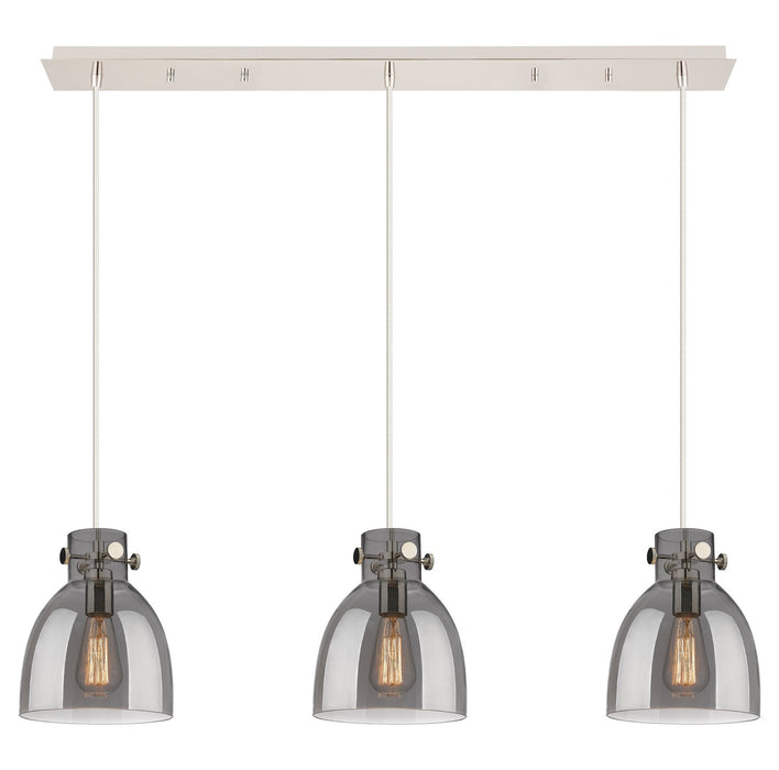 Innovations - 123-410-1PS-PN-G412-8SM - Eight Light Linear Pendant - Downtown Urban - Polished Nickel